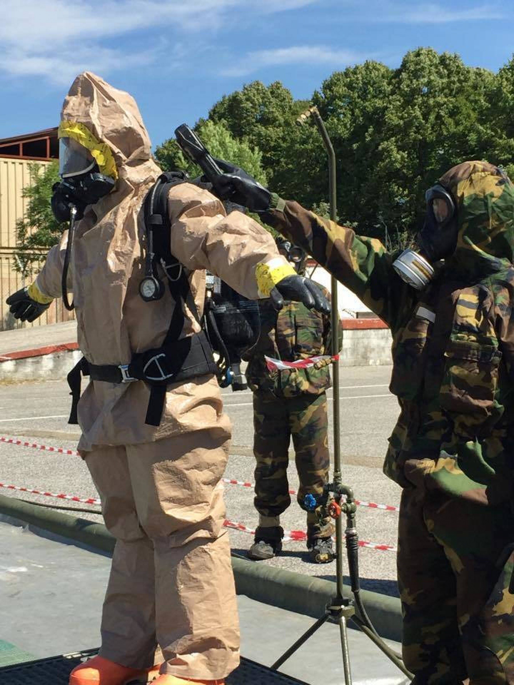 US Italian Troops Conduct Combined CBRN Exercise Increase Allied