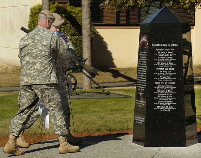 Memorial pays tribute to fallen Rangers