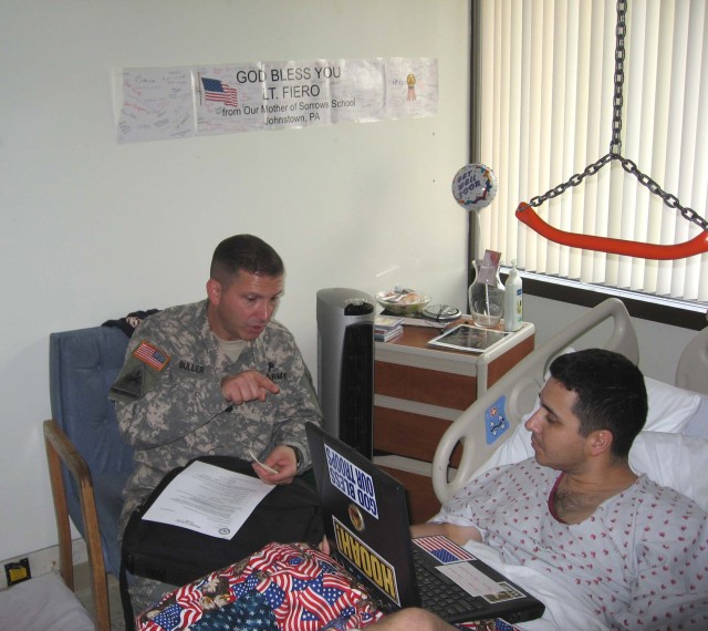 Laptops keep wounded Soldiers connected to loved ones