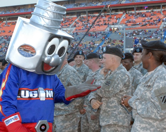 3rd Infantry Division Soldiers stand tall at NASCAR race