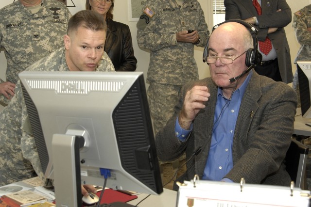 Army Secretary views MiTT training at Fort Riley