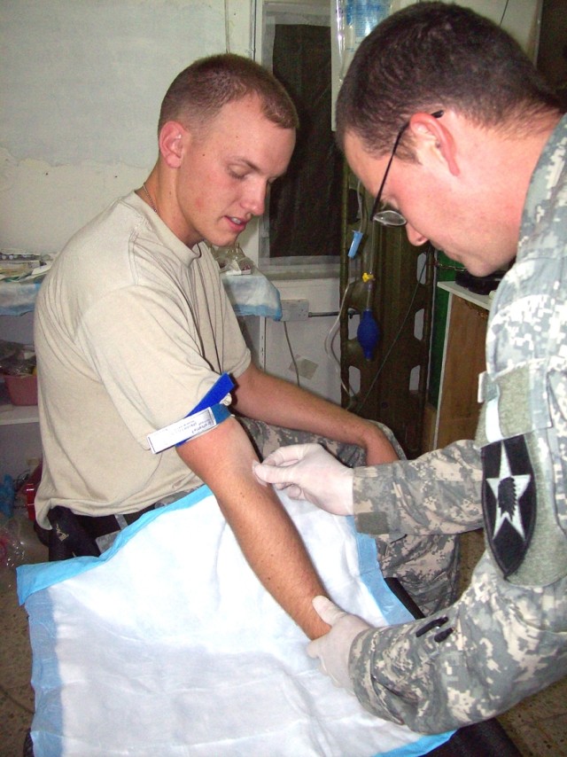 Training Takes Over As Medics Treat Soldiers They Know