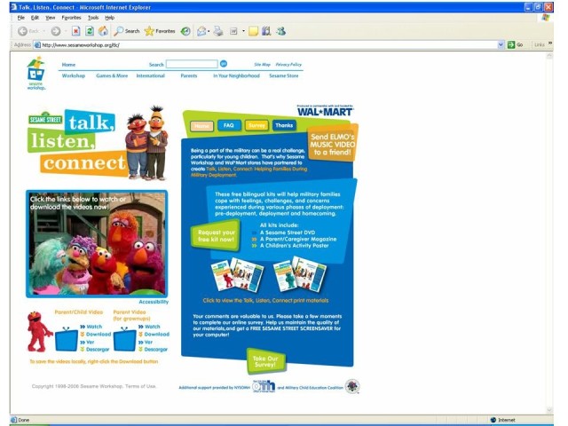 Deployment video helps children cope