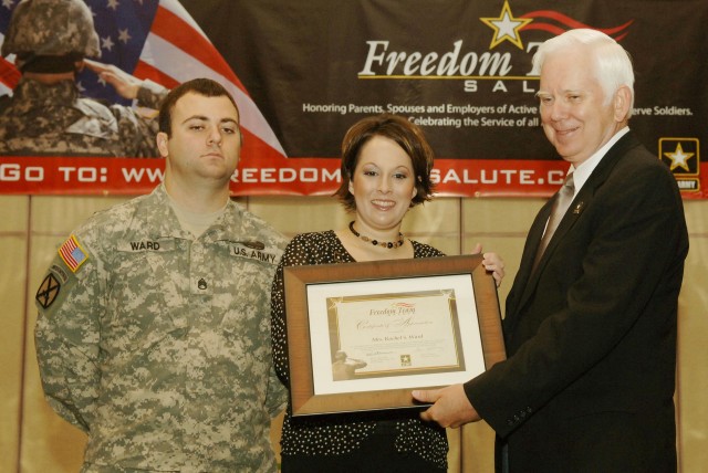 Rachel S. Ward nominated by her husband for her Army support