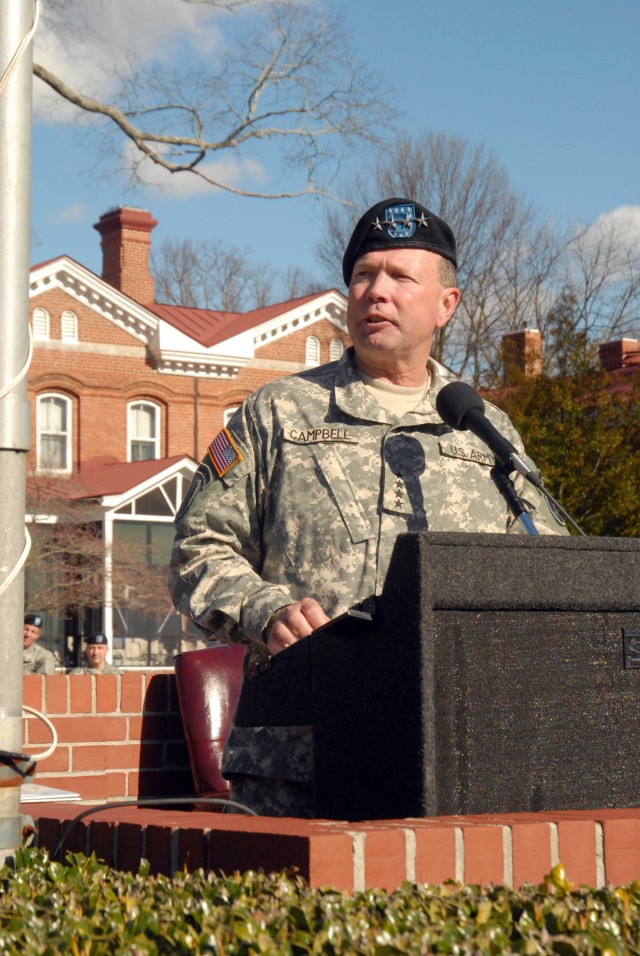 New FORSCOM Commanding Gen. Charles Campbell makes remarks