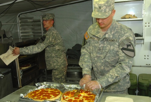 Taji Troops Enjoy Pizza from Home