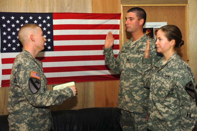 Married Couple Shares Reenlistment &#039;Vows&#039; at Taji