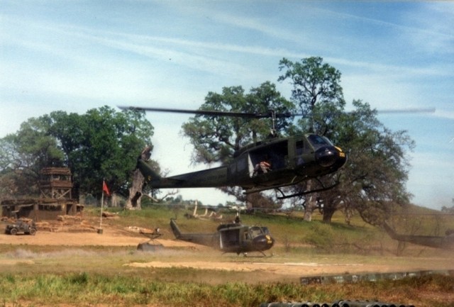 Hueys on the Set