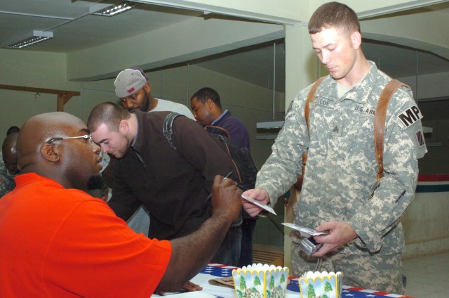 NFL Players Visit Victory Troops, Continue 12-day Trek of Middle East