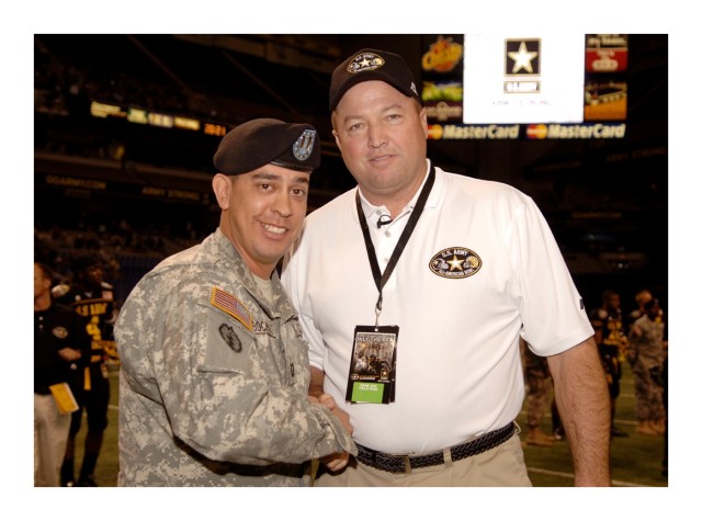 Soldier Heroes meet All-American Bowl Coach