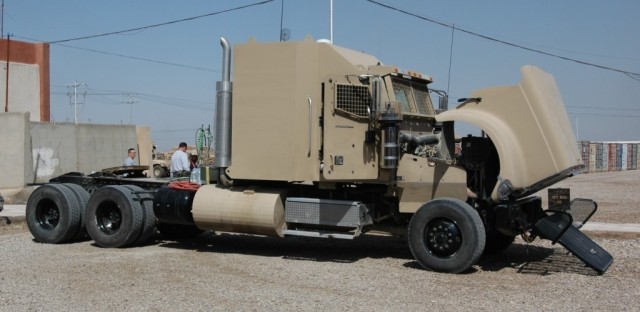 Contractors Drive the Nightly Supply Run in Iraq