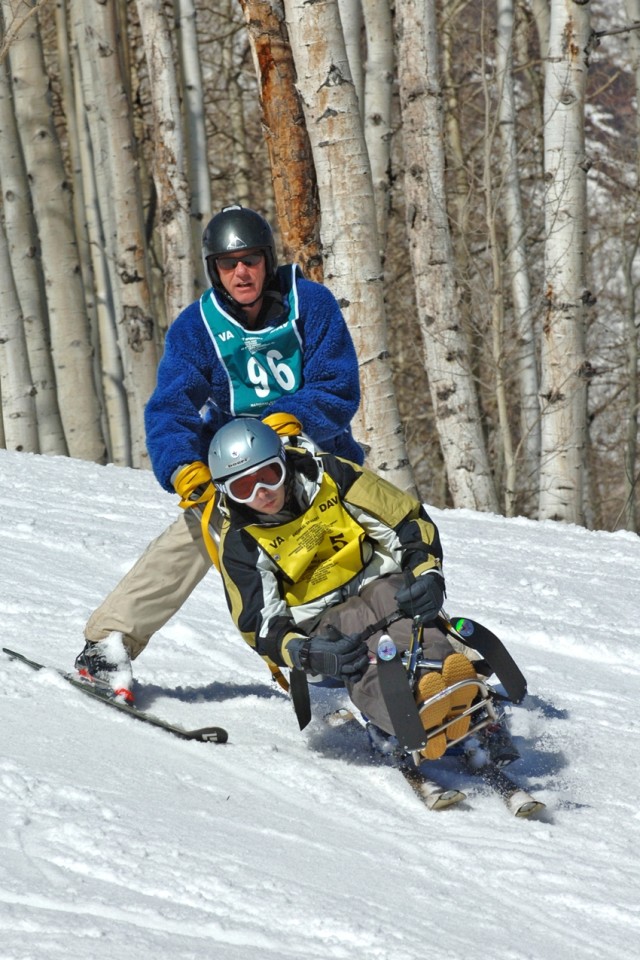 Wounded Veterans Overcome Challenges at Winter Sports Clinic