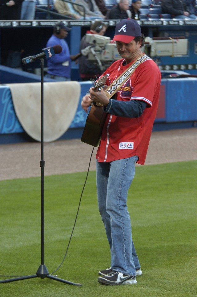 Soldiers Participate in Opening Day Ceremonies