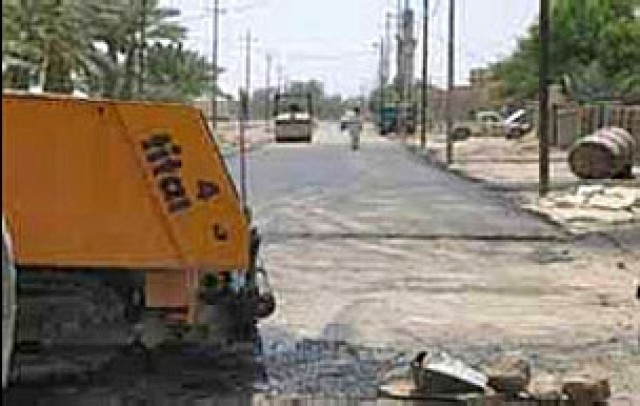 Minnesota National Guard Improves Roadways