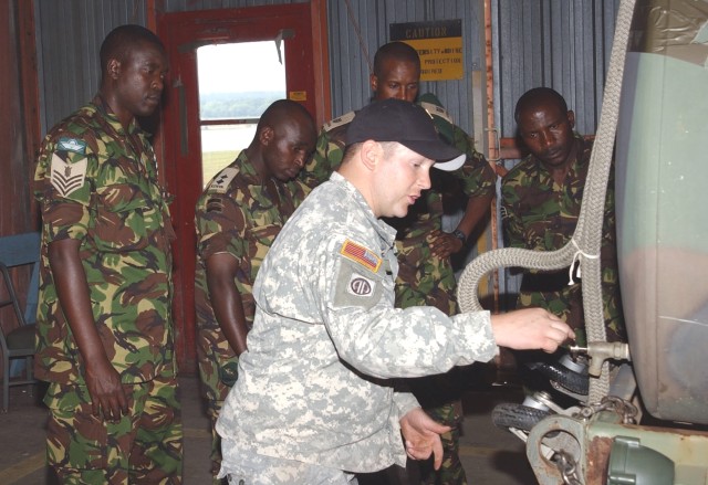 Third Army Gives Kenyan Soldiers Tour of Specialty Schools