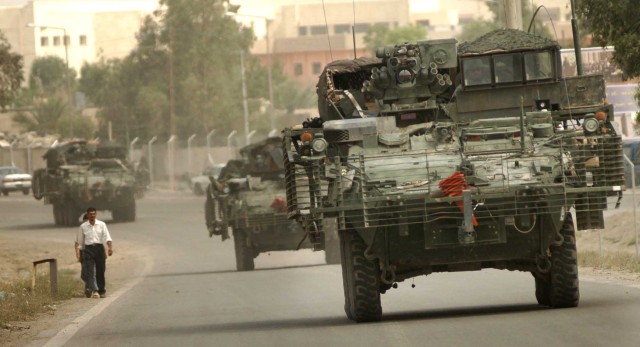 With the 3rd Stryker in Baghdad