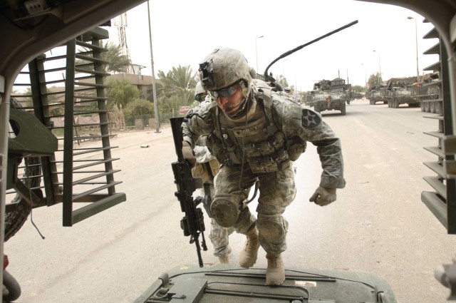 With the 3rd Stryker in Baghdad