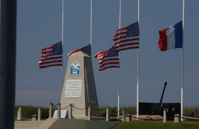 European garrisons participating in Memorial Day ceremonies