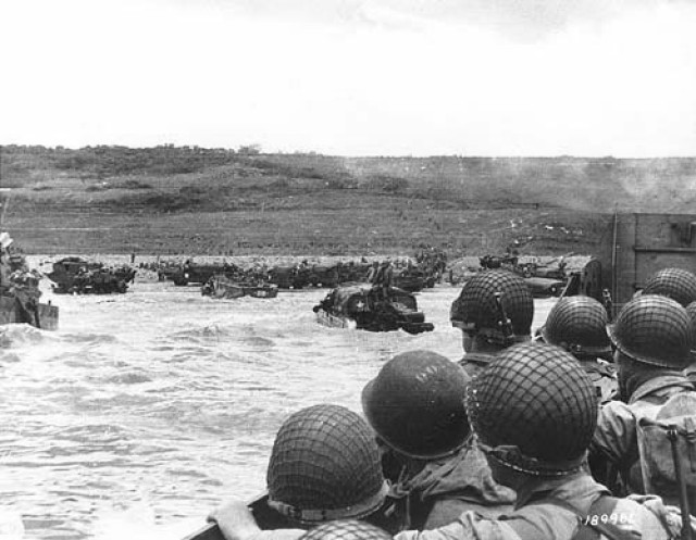 D-Day: Soldiers on a Landing Craft