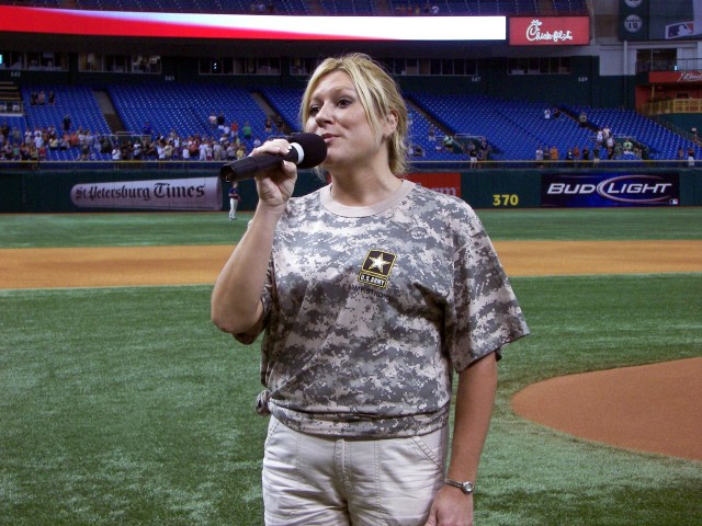 Army Birthday Celebration at Tampa Bay Devil Rays Game