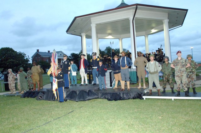 TRADOC Soldiers present Army Birthday steamer ceremony