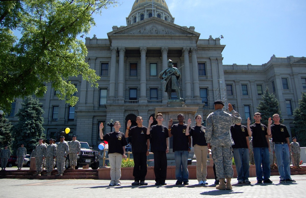 New Recruits at Colorado's Capitol Article The United States Army