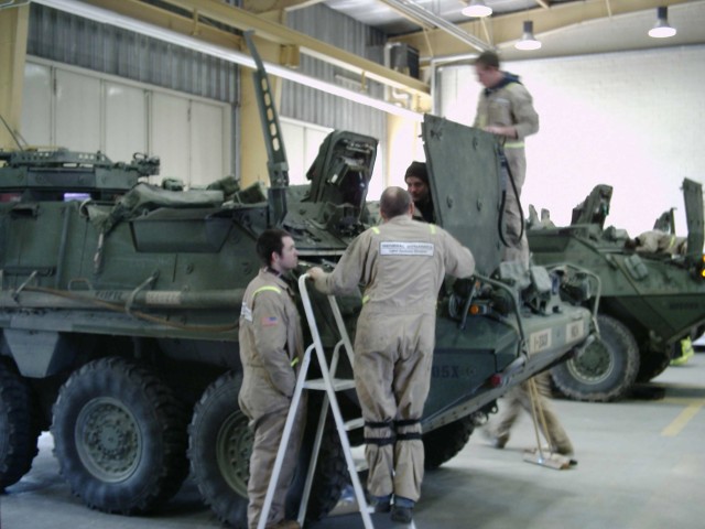 2/405th AFSB retrofitting Strykers for 2nd SCR