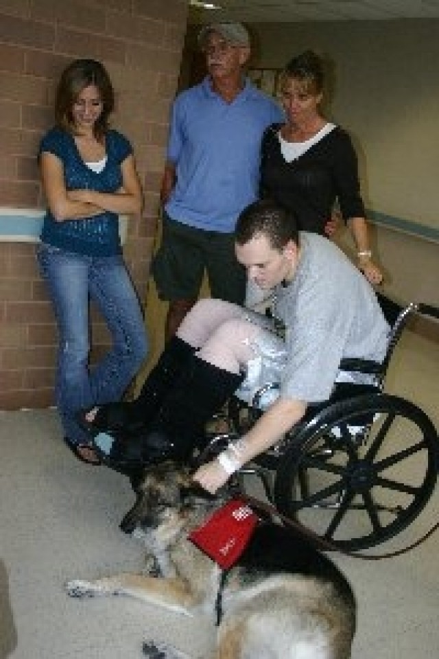 Man&#039;s Best Friend Comforts Soldiers