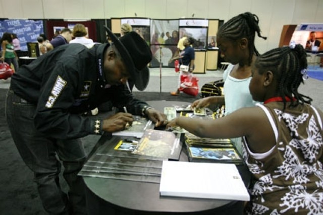 Army Exhibit Booth, NAACP Convention Detroit, MI