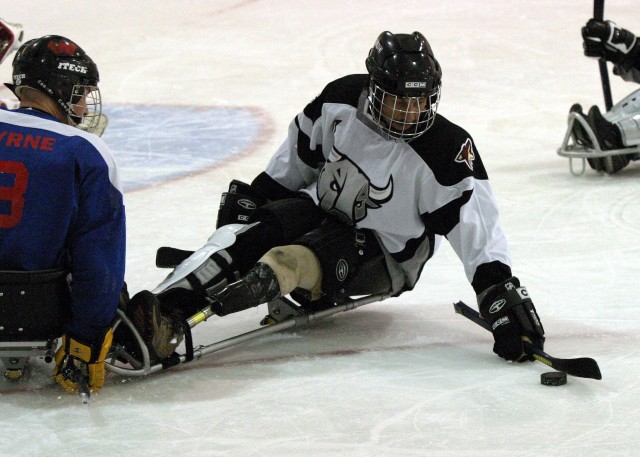 Sled Hockey Scores Goal With Wounded Warriors