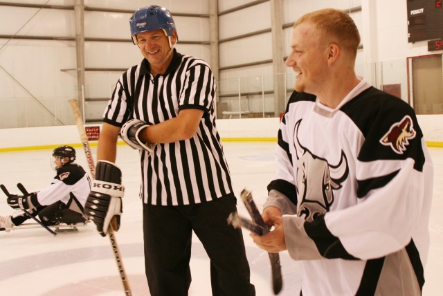 Sled Hockey Scores Goal With Wounded Warriors
