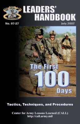 Leader Handbook Looks at First 100 Days in Combat | Article | The ...