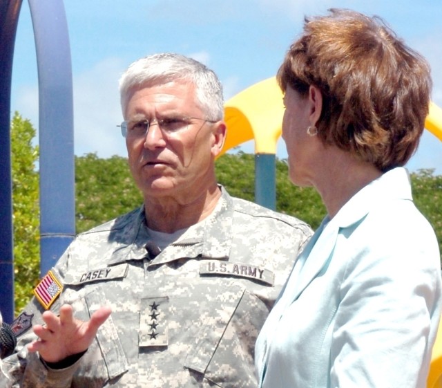 Army Chief of Staff GEN George W. Casey Jr. and his wife Sheila Casey