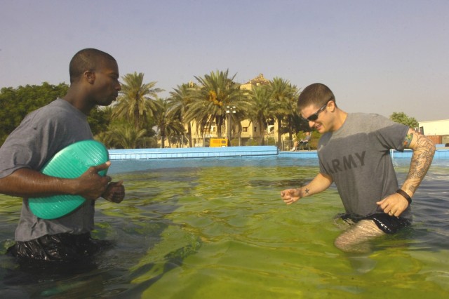 Pool Therapy Helps Black Jack Soldiers Stay in the Fight