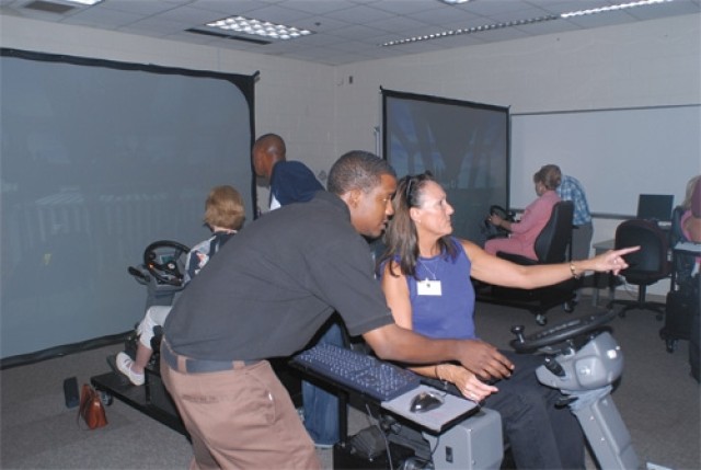 Spouses tour simulators