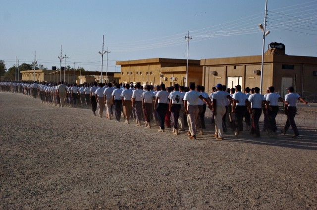 Police trainees prepare for service