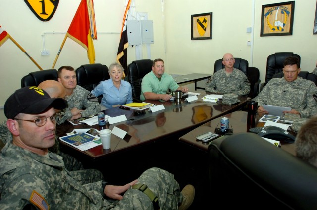 Under Secretary of Defense for Civilian Personnel Policy visits Ironhorse Brigade at Camp Taji