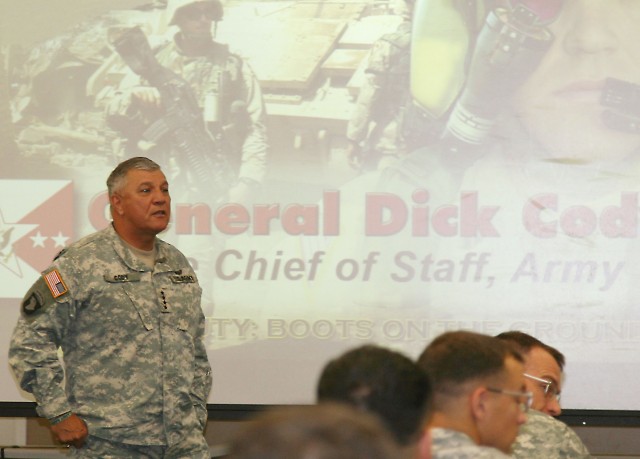 General Cody speaks to students at Fort Rucker