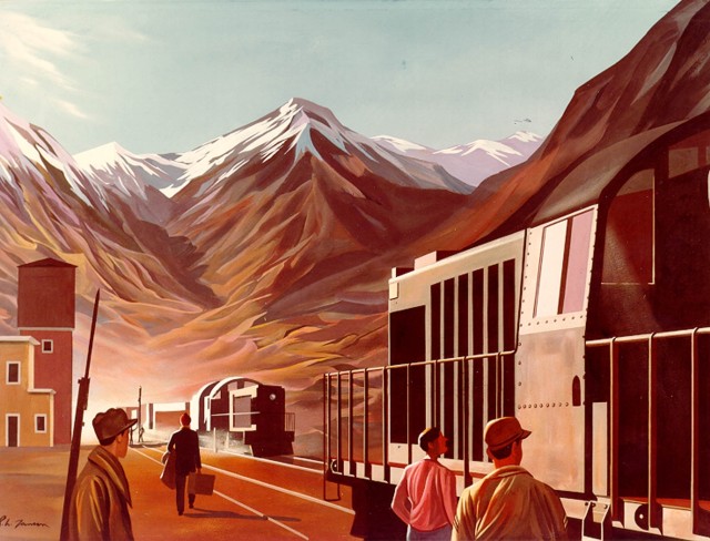 The Army Keeps Rolling Along ... By Train