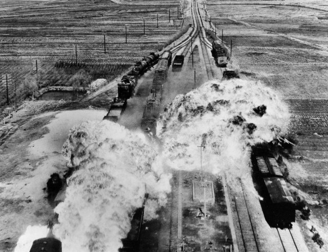 The Army Keeps Rolling Along ... By Train