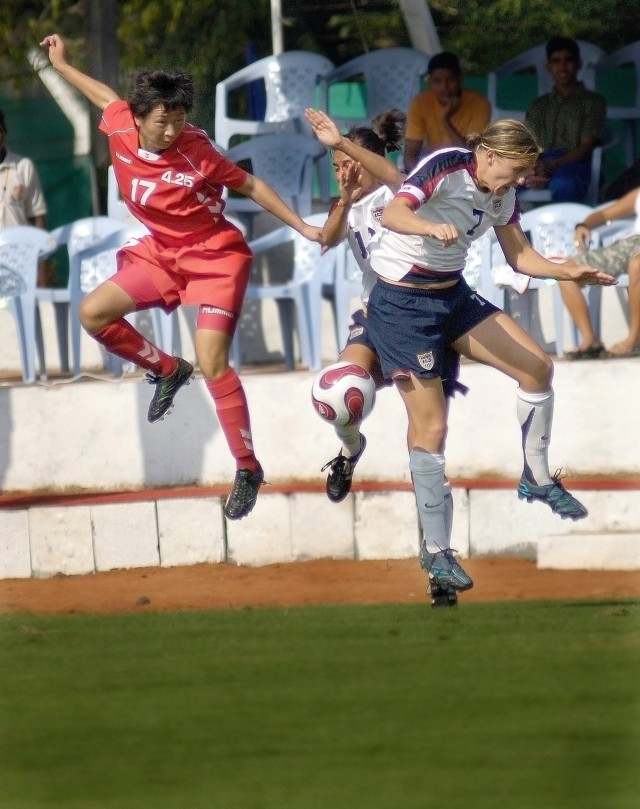 CISM Soccer against North Korean Women