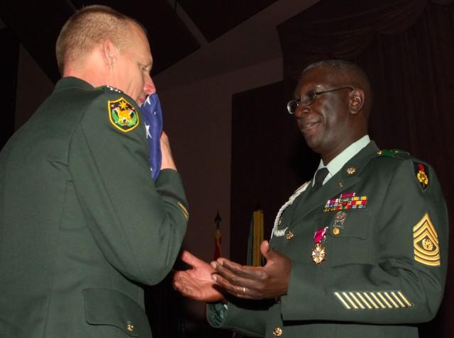 CSM Dale retires as USASMA Academy CSM.