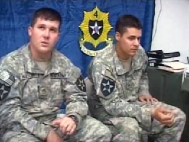 Staff Sgt. Joe Naylor and Sgt. Jason Sims