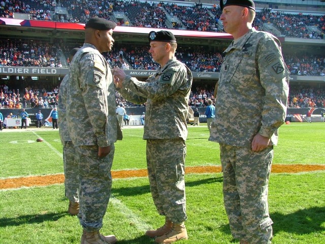 Award Ceremony at Soldier Field