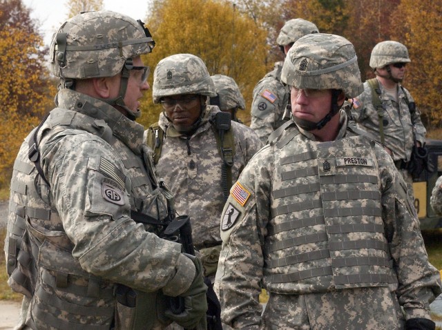 Sergeant Major of the Army Visits Soldiers, Views Training During Day in Grafenwoehr, Vilseck