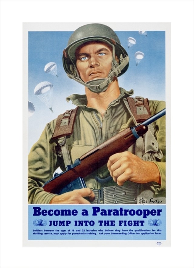 WW II Paratroop recruiting poster