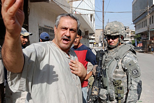 U.S. Army Europe Stryker Soldiers Help Reduce Violence in Baghdad&#039;s Adhamiyah District
