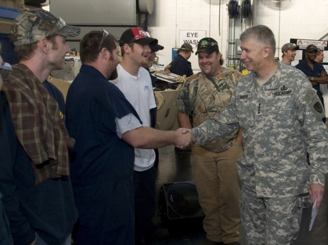 AMC CG visits Anniston depot, presents awards