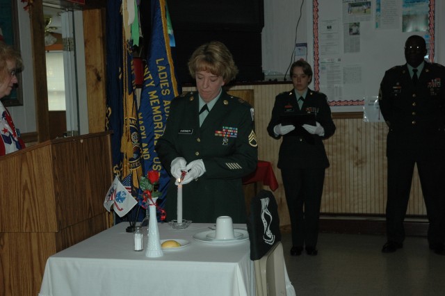 POW/MIA table set at Veteran&#039;s Day ceremony