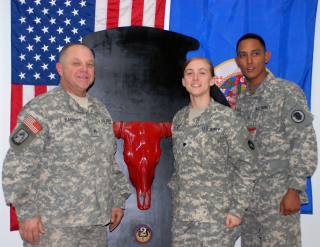 Soldiers with U.S. Army Europe-Led Task Force Sing National Anthem at Minnesota Vikings Game From Iraq